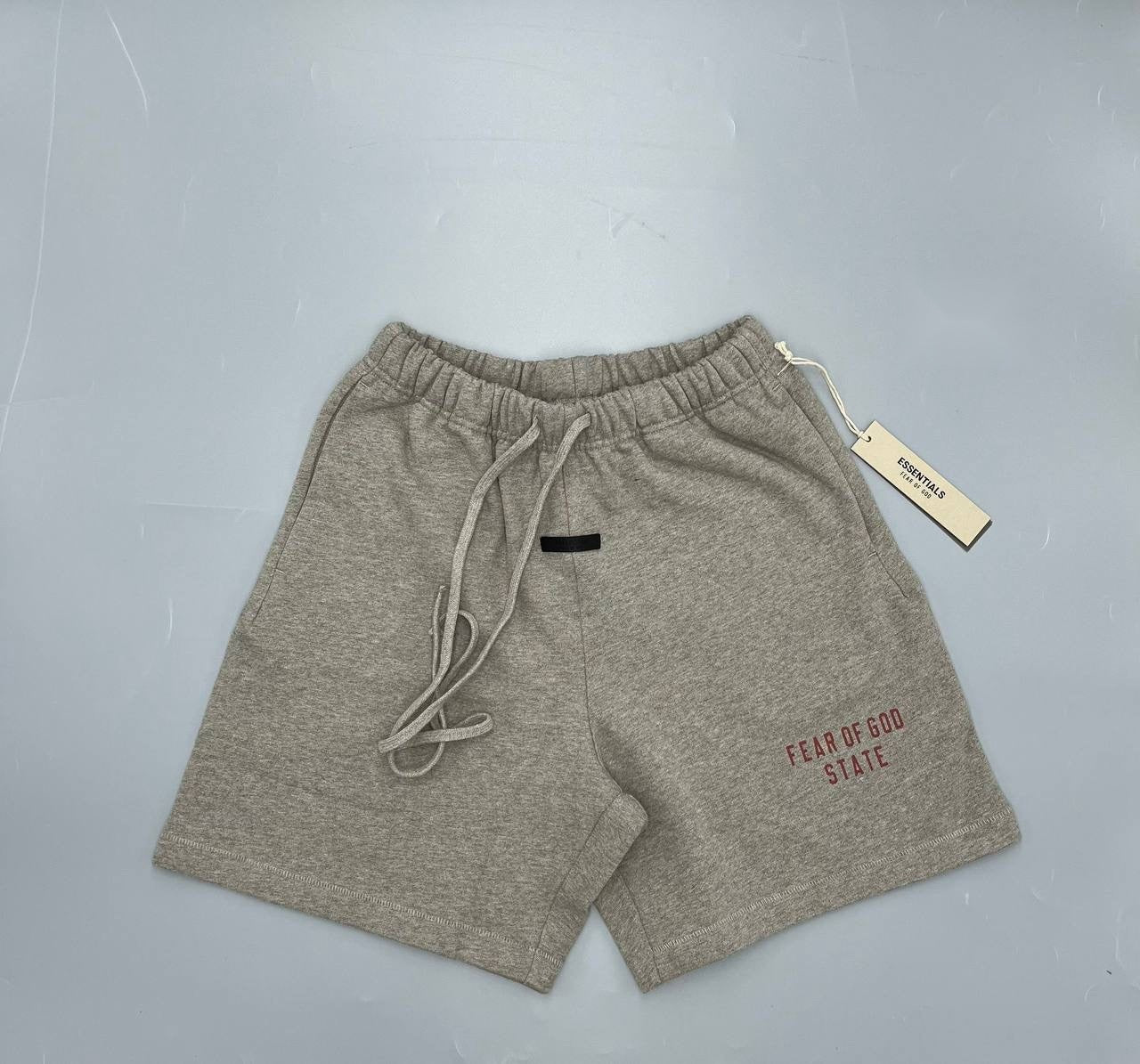 FW24 SHORTS - DARK HEATHER/RED image 0
