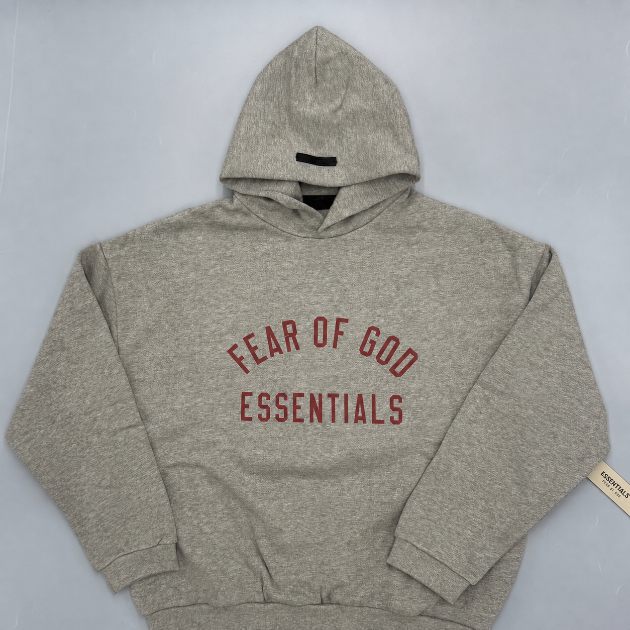 FW24 HOODIE - DARK HEATHER/RED image 0