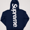 APPLIQUÉ HOODIE - NAVY image 0